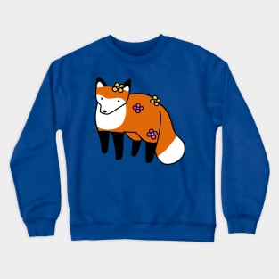 Flower Fox Crewneck Sweatshirt